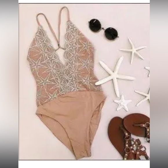 Planet blue swimsuit, very low, open back, beautiful. Never worn, clean. - Picture 6 of 6